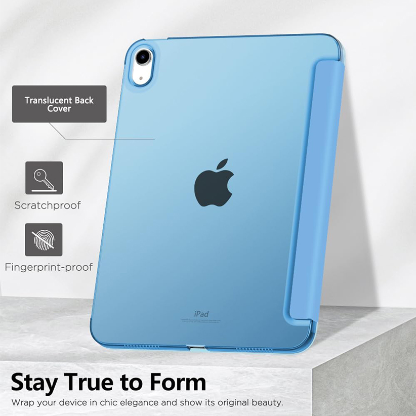 10th Gen iPad Case-Smart Cover Case for iPad 10th Gen 10.9 inch 2022, Support Touch ID, Auto Wake/Sleep